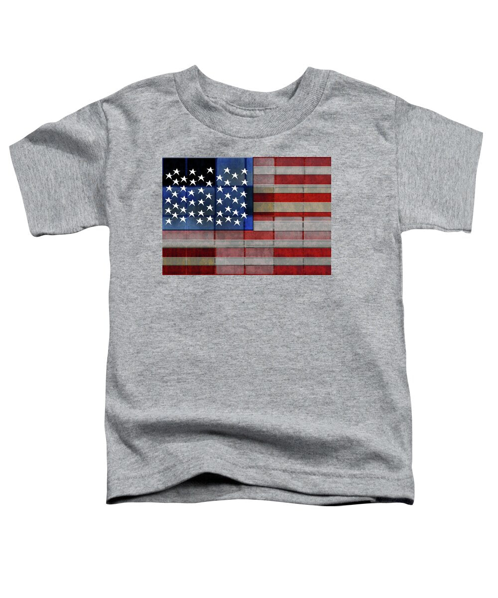 American Flag Quilt #1 - Toddler T-Shirt