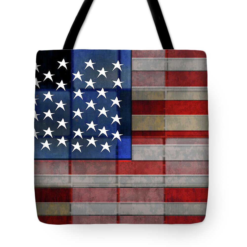 American Flag Quilt 1 - Tote Bag