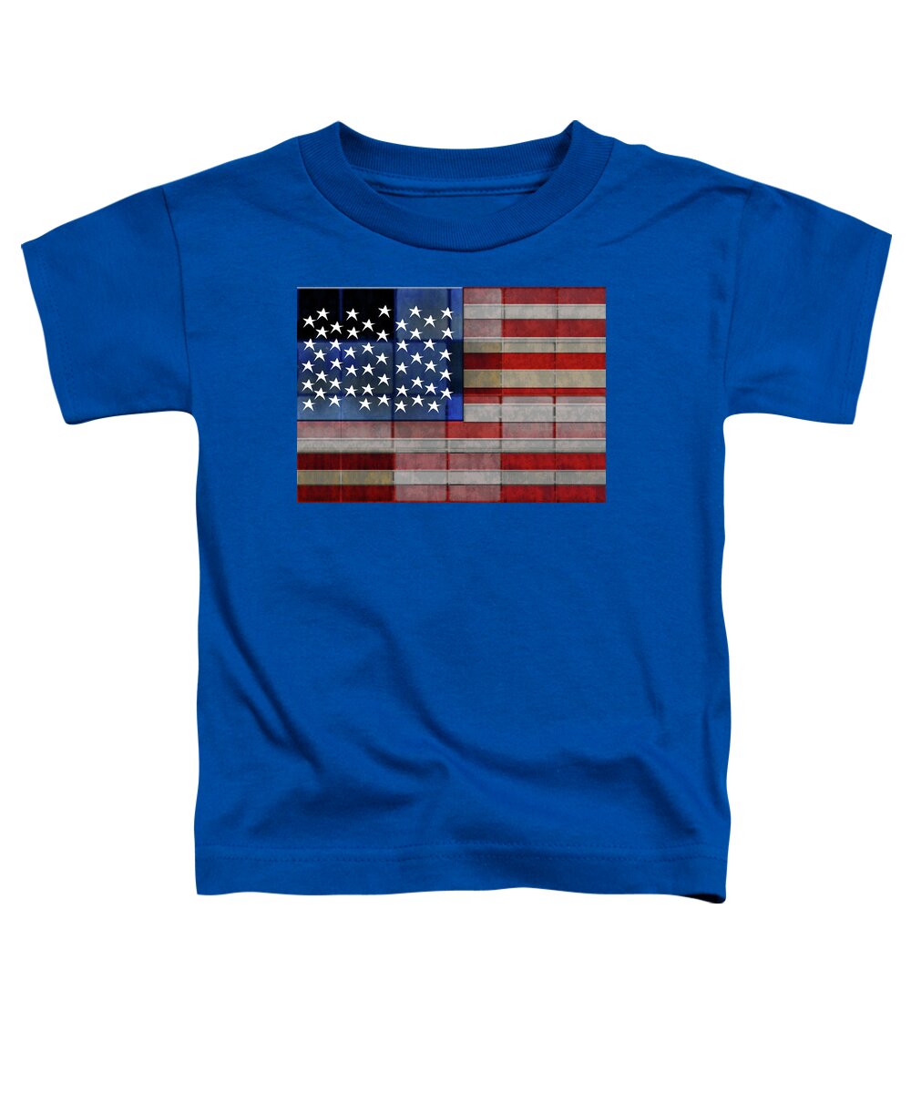 American Flag Quilt #1 - Toddler T-Shirt