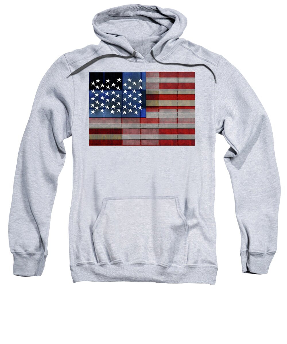 American Flag Quilt #1 - Sweatshirt