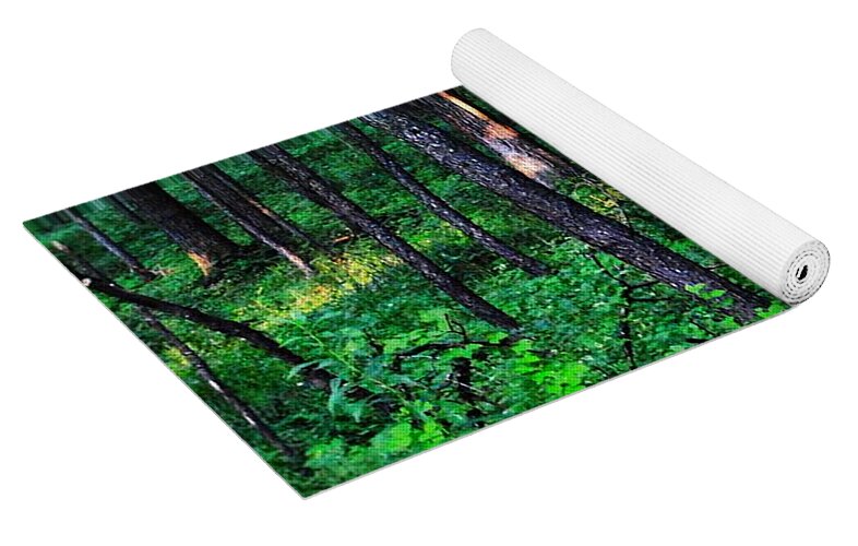 Patchy Sunlight In The Woods 1 - Yoga Mat