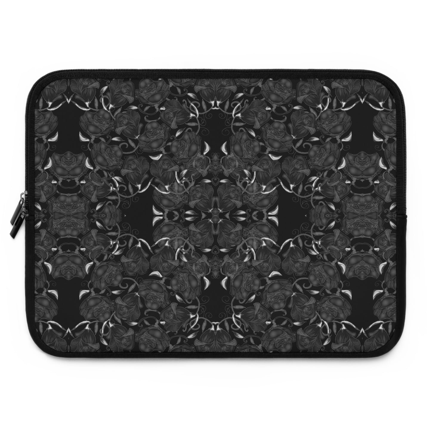 Black Roses Pattern Laptop Sleeve