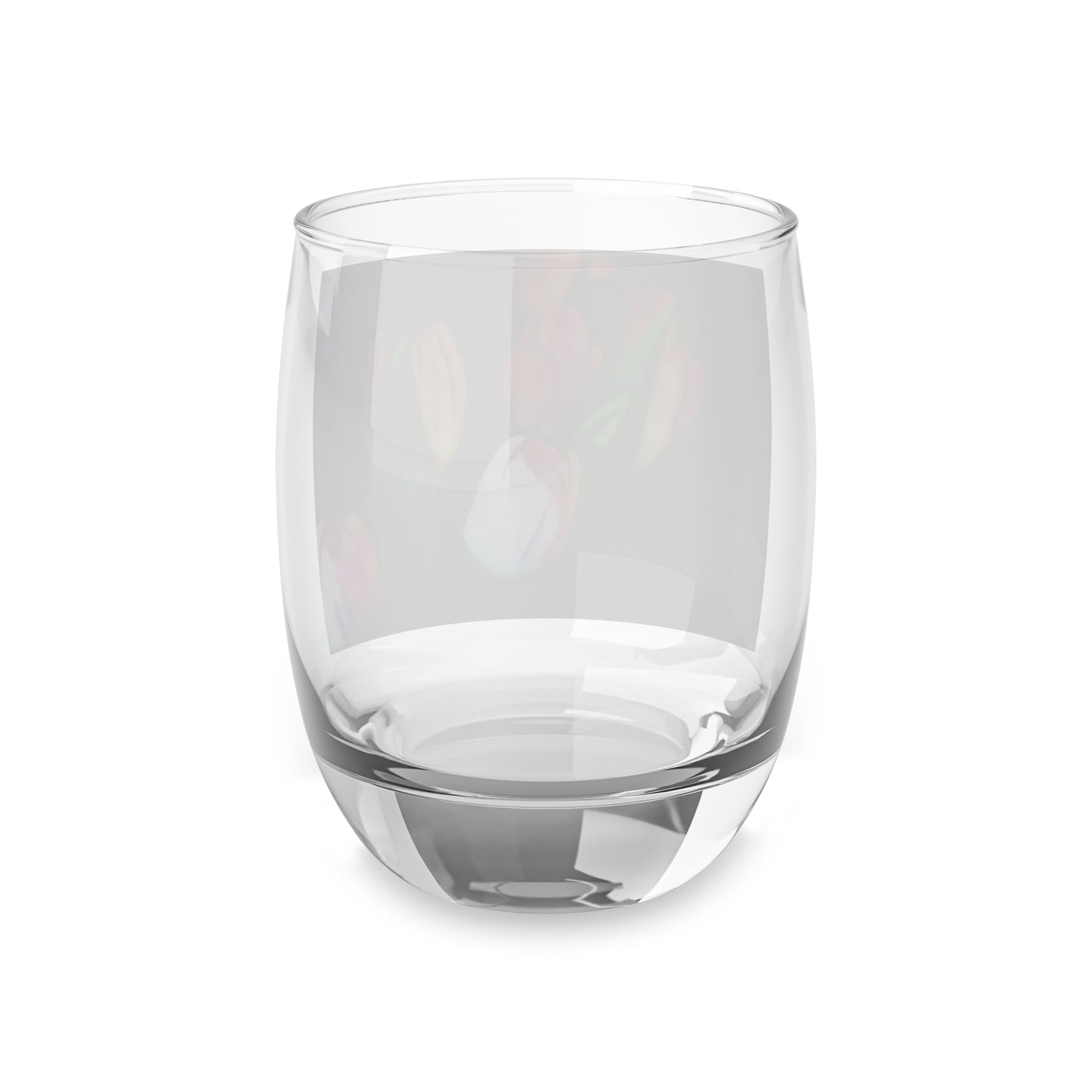 Abstract Pink Tulips Whiskey Glass