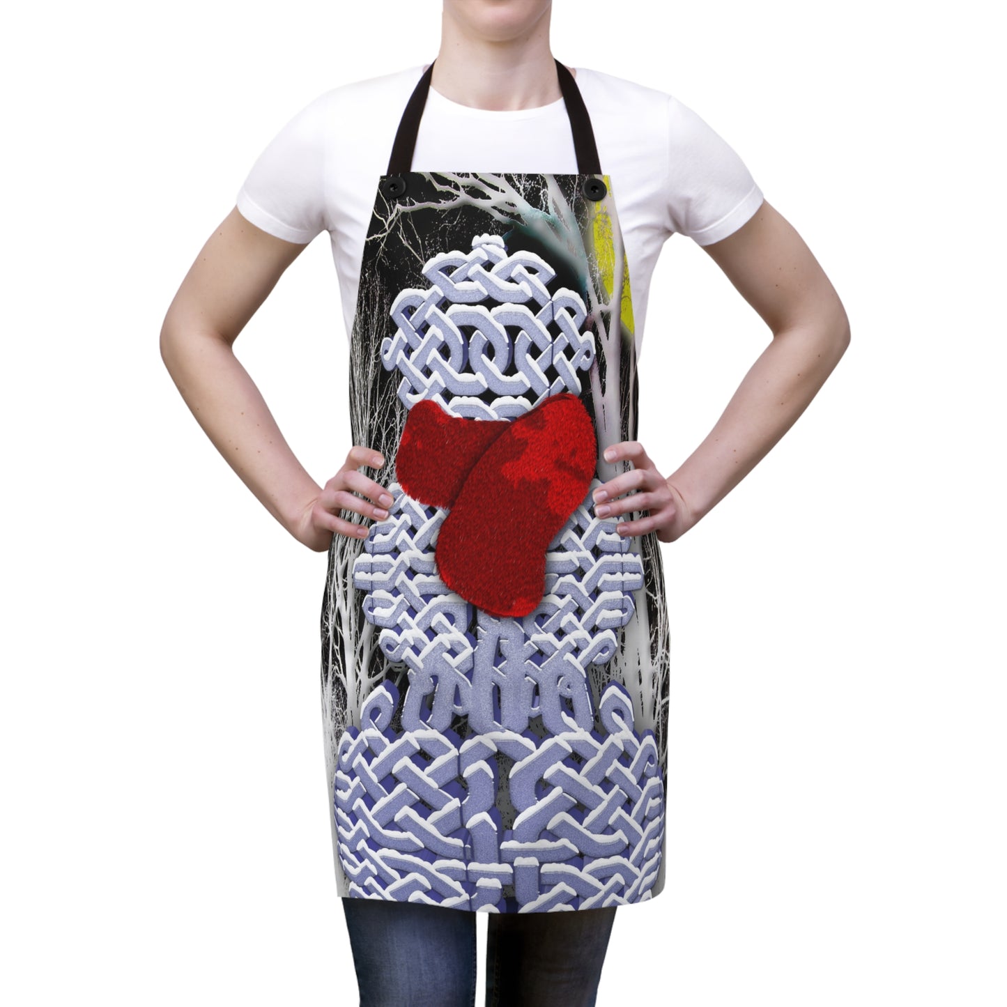 Celtic Knot Snowman Apron (AOP)