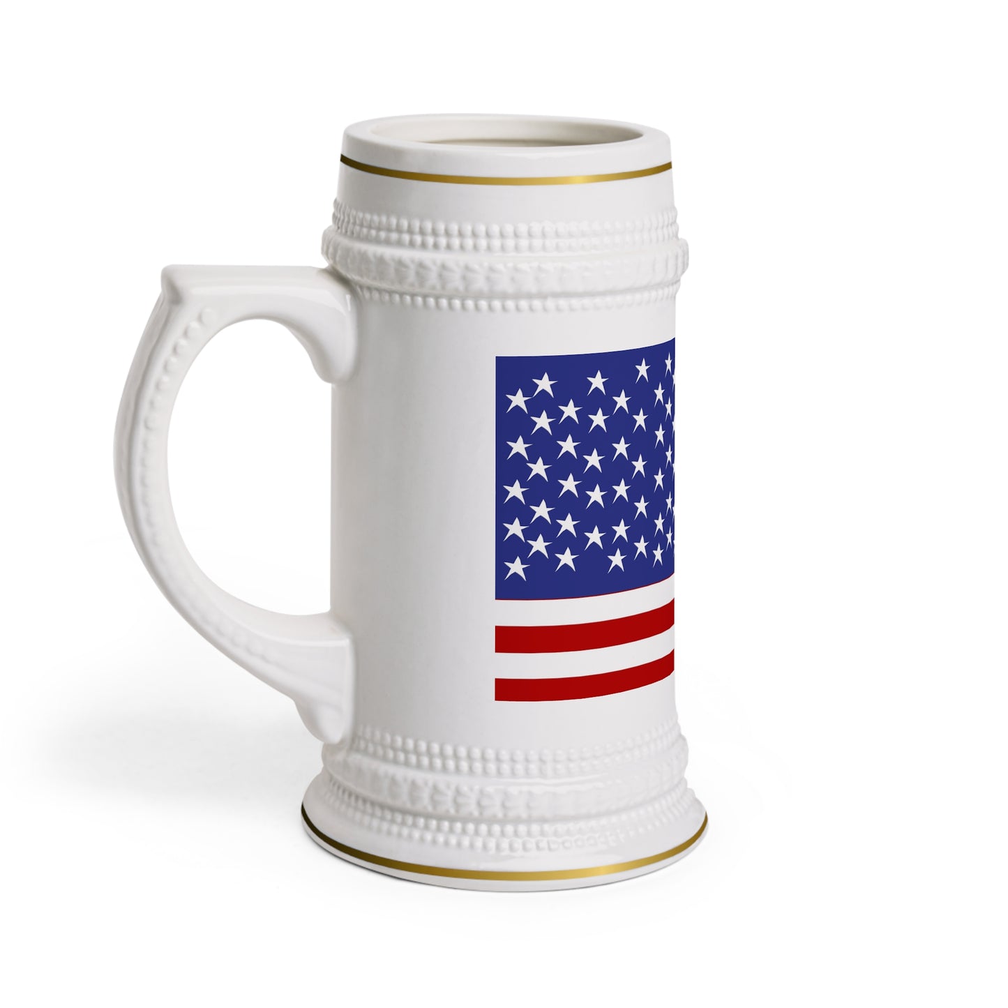 American Flag Beer Stein Mug