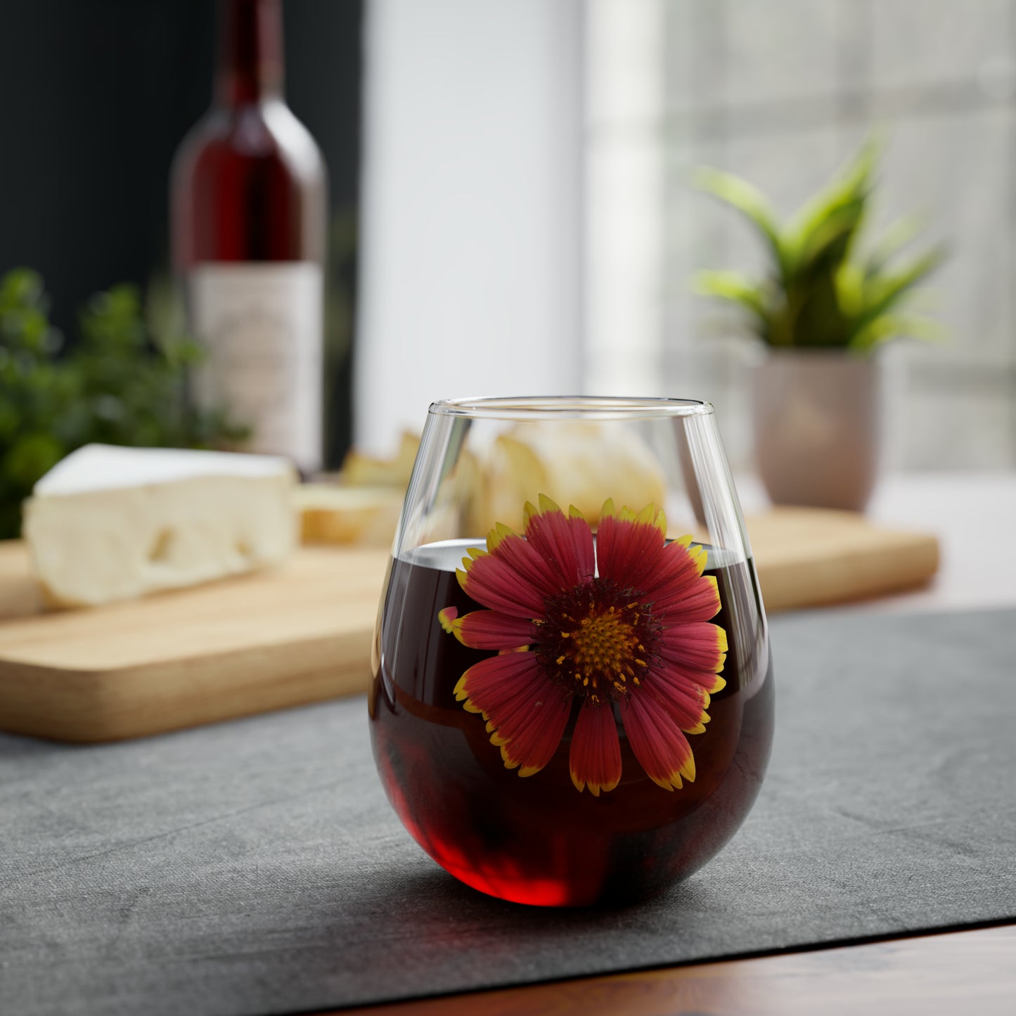 Gaillardia Stemless Wine Glass, 11.75oz