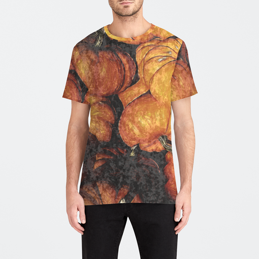 Pumpkins Pile Mens Velvet Tee