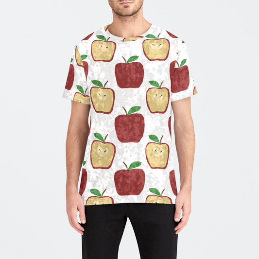 Apple Polkadots Mens Velvet Tee