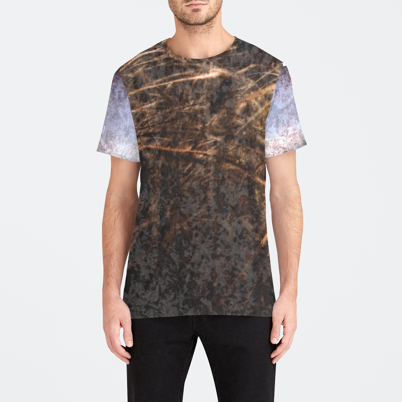 Cattails In The Wind Mens Velvet Tee