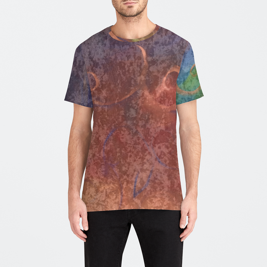 Fall Windy Abstract Mens Velvet Tee