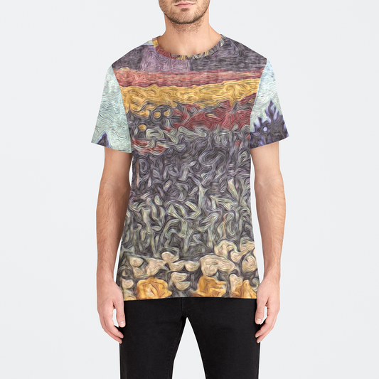 Field Of Tulips Mens Velvet Tee