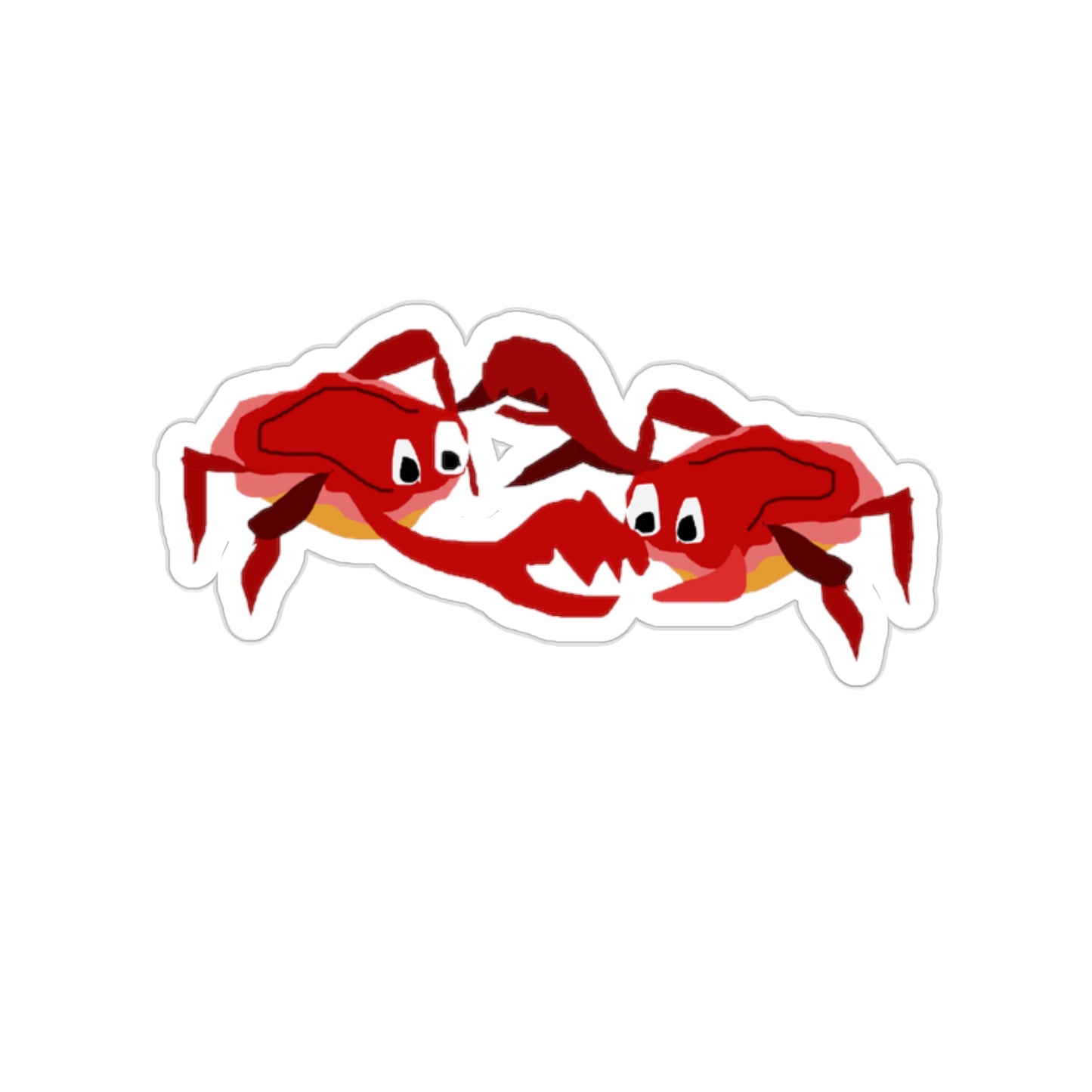 Dancing Crabbies Kiss-Cut Stickers