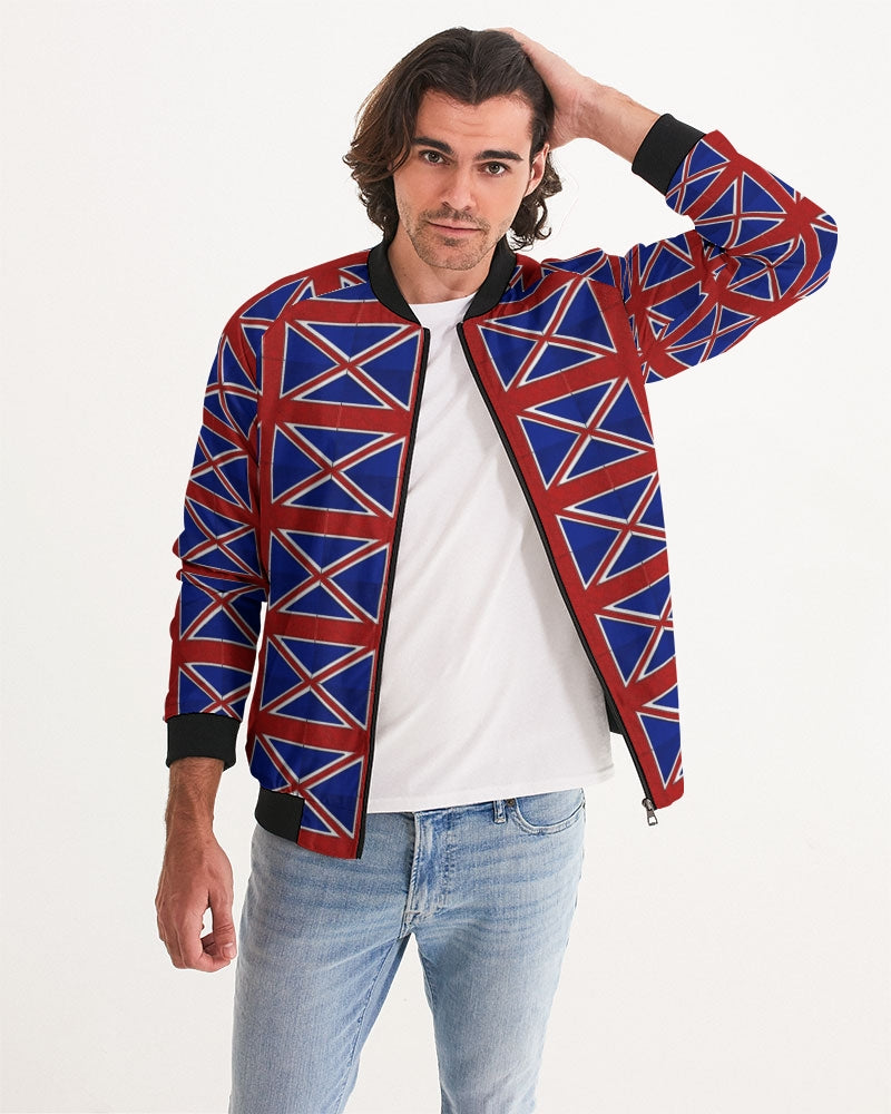 British Flag Pattern Men's All-Over Print Bomber Jacket