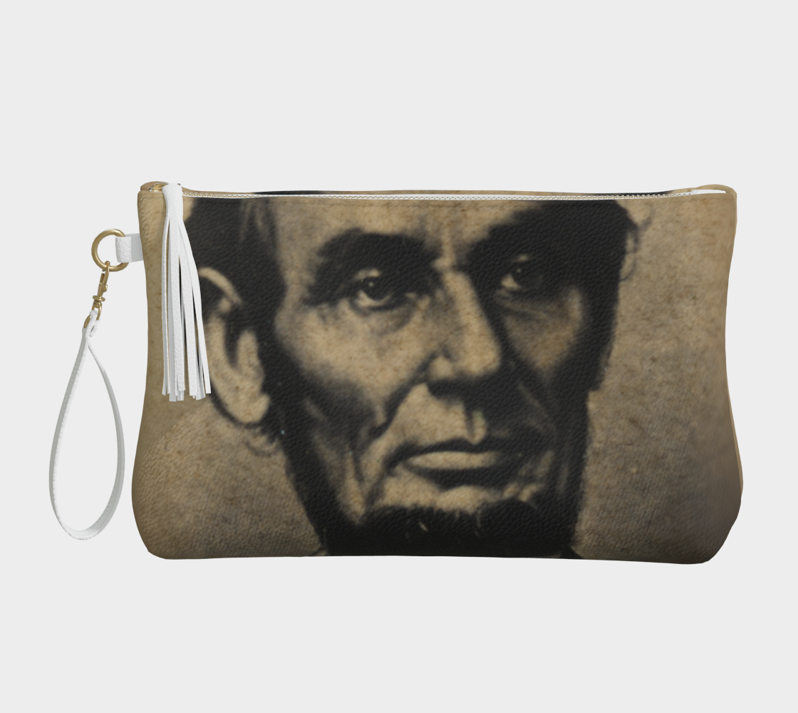 Abraham Lincoln Vegan Leather Makeup Bag