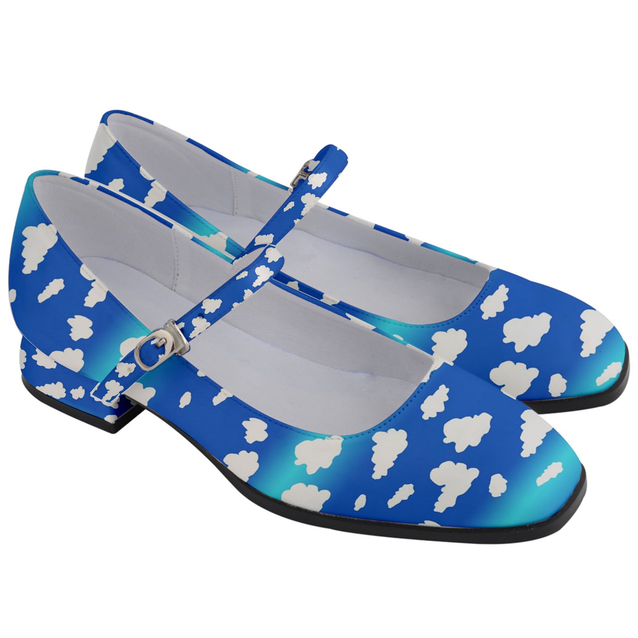 Clouds Pattern Women's Mary Jane Shoes