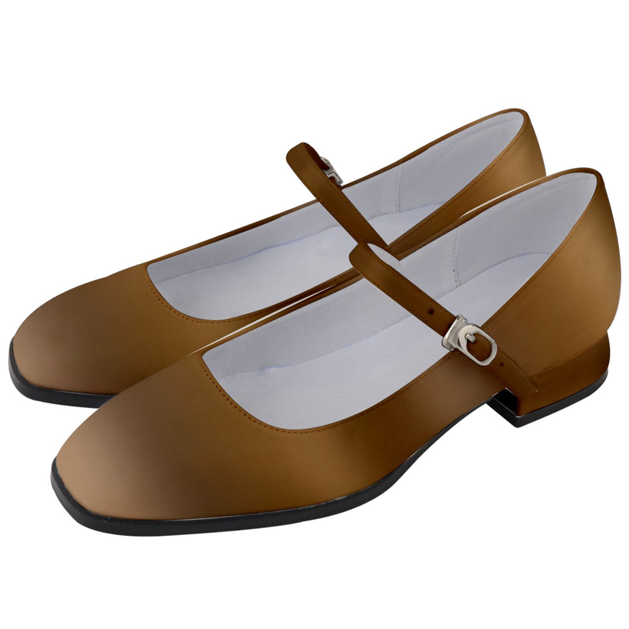 Coffee Gradient  Women's Mary Jane Shoes