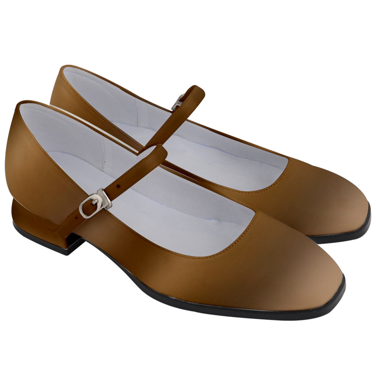 Coffee Gradient  Women's Mary Jane Shoes