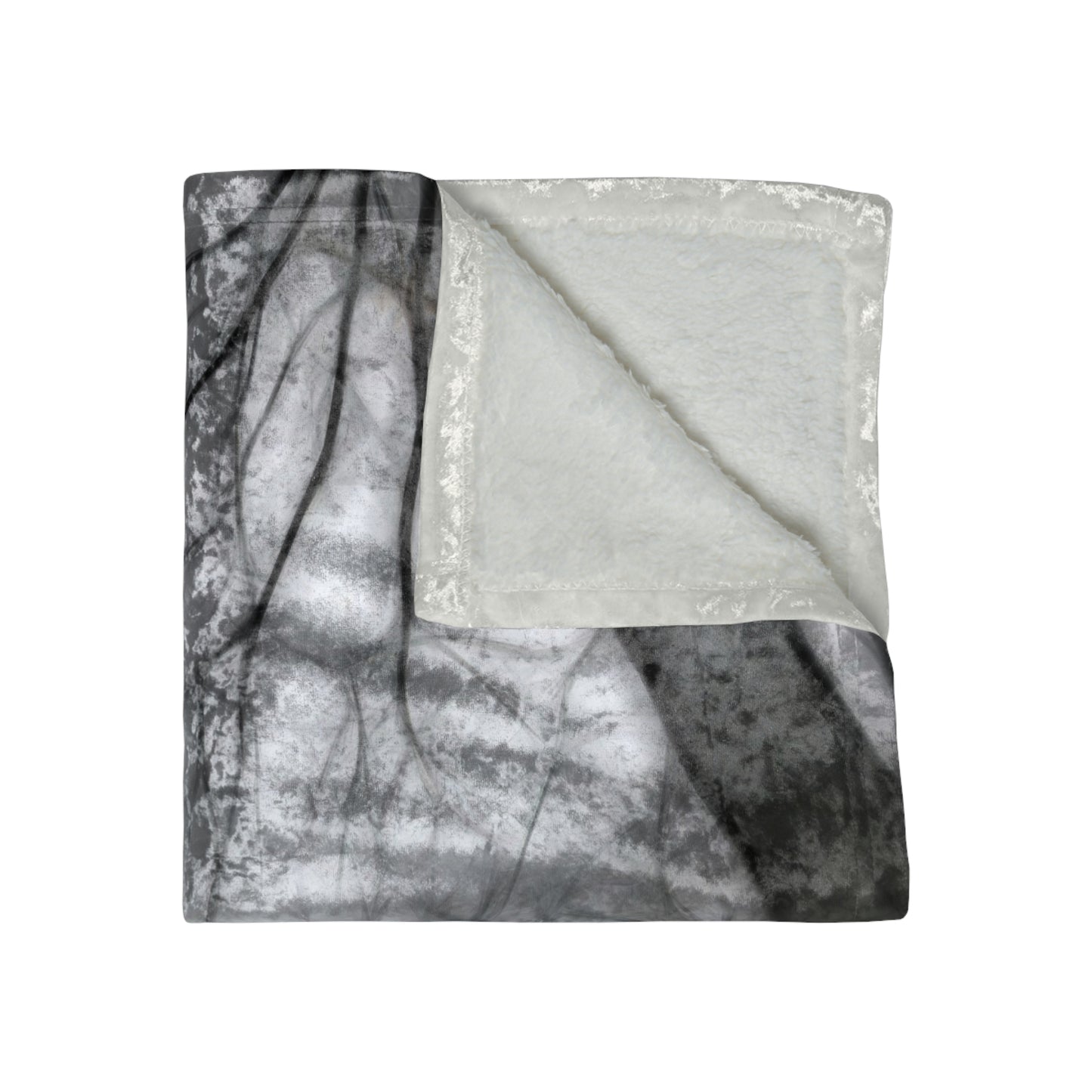 Calm Winter View Crushed Velvet Blanket