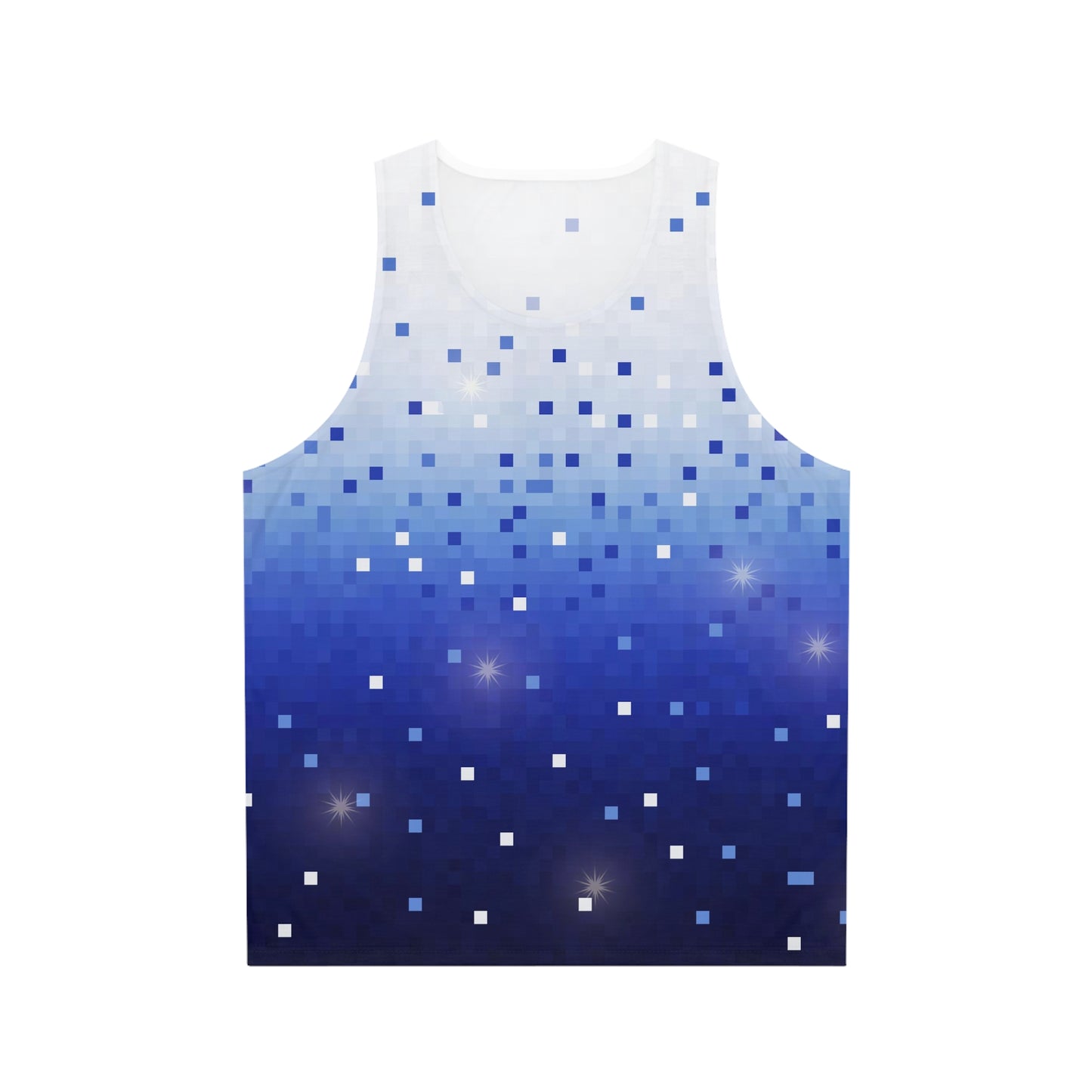 Blue Square Confetti Unisex Tank Top (AOP)