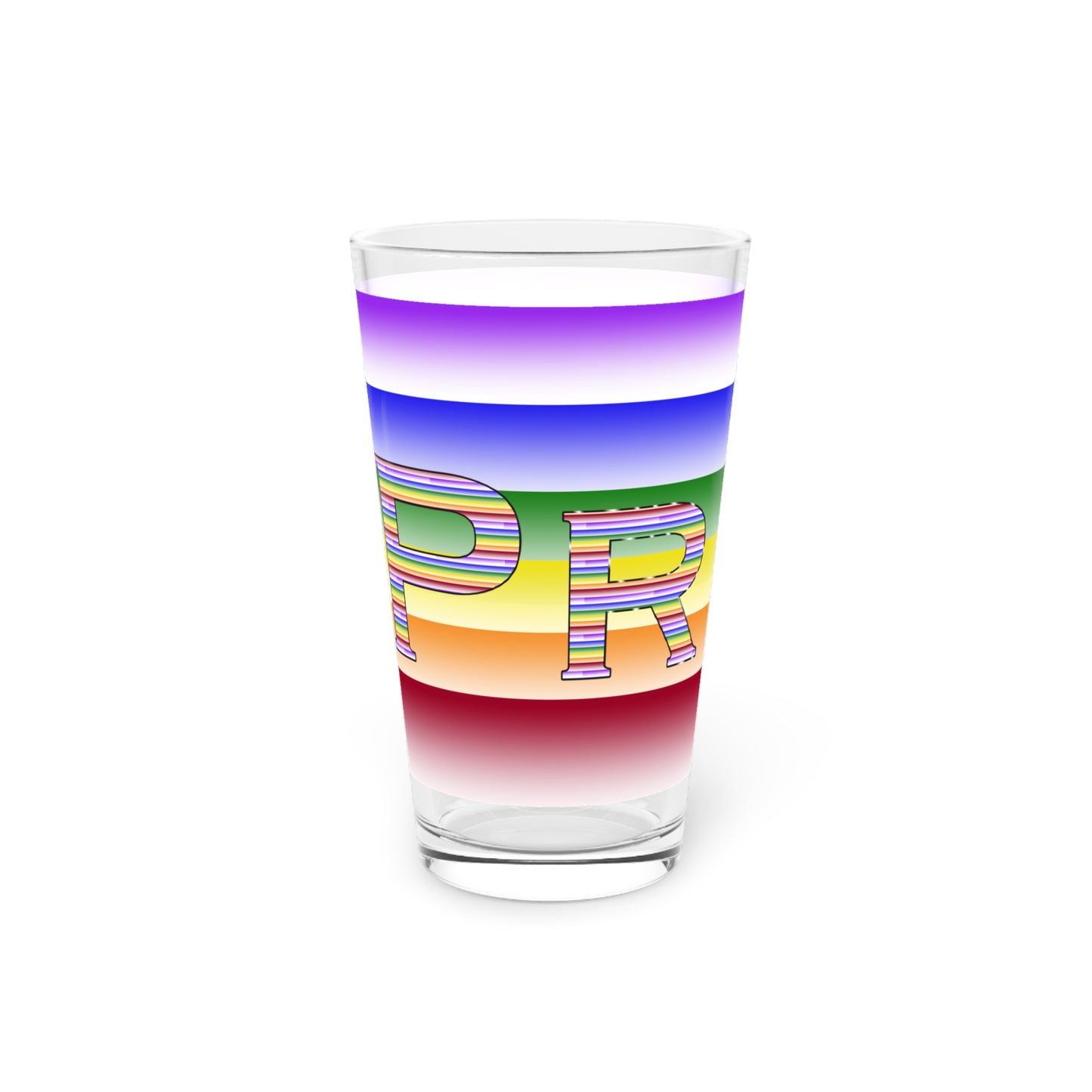 Pride Month LGBTQ Pint Glass, 16oz