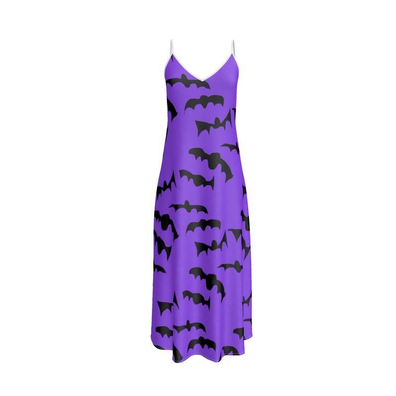 Bats Pattern Slip Dress