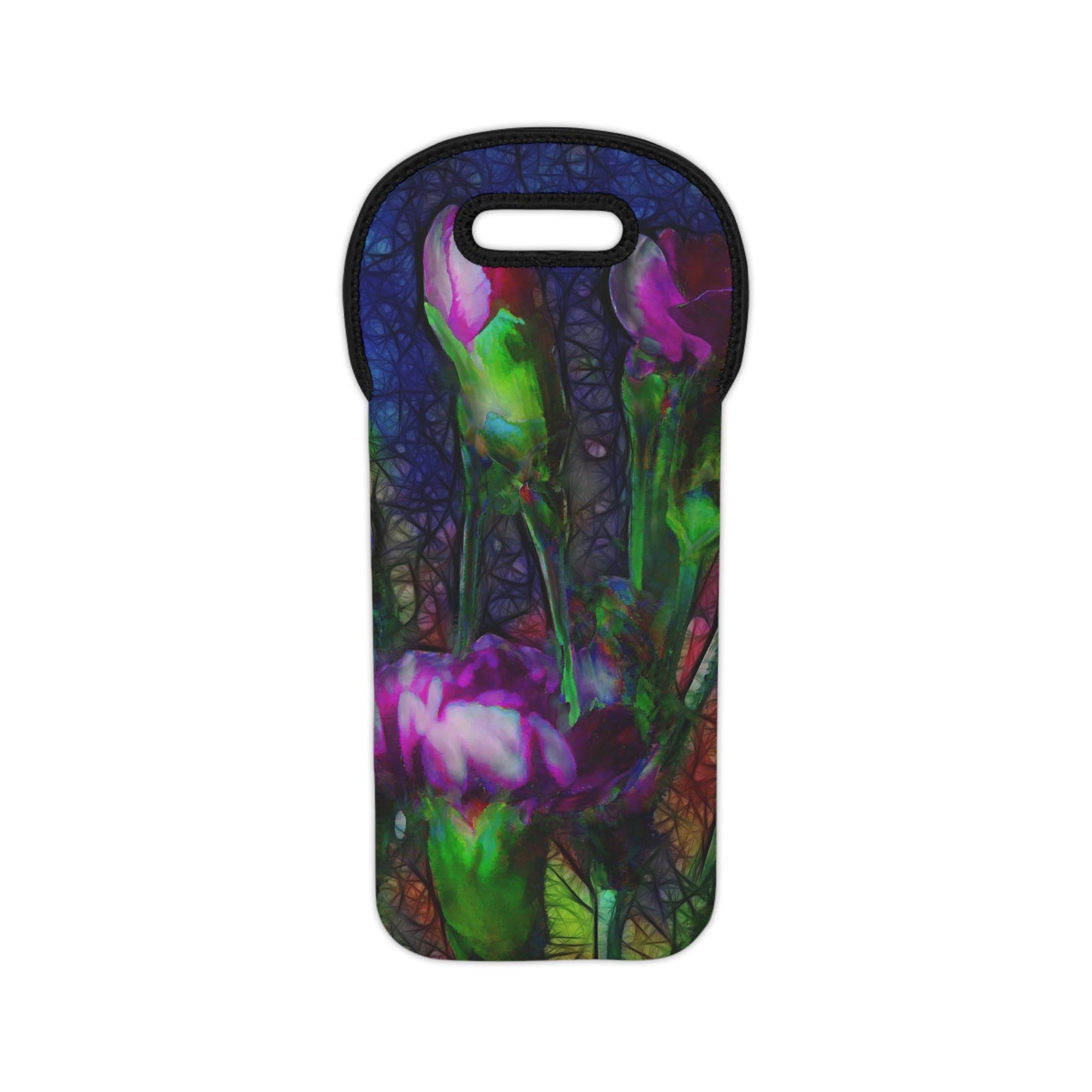 Abstract Pink Carnations Wine Tote Bag