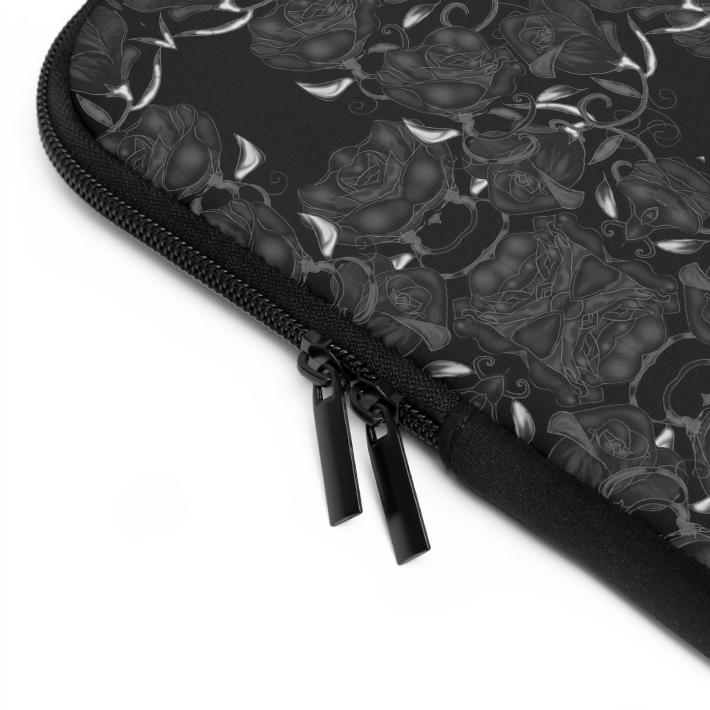 Black Roses Pattern Laptop Sleeve