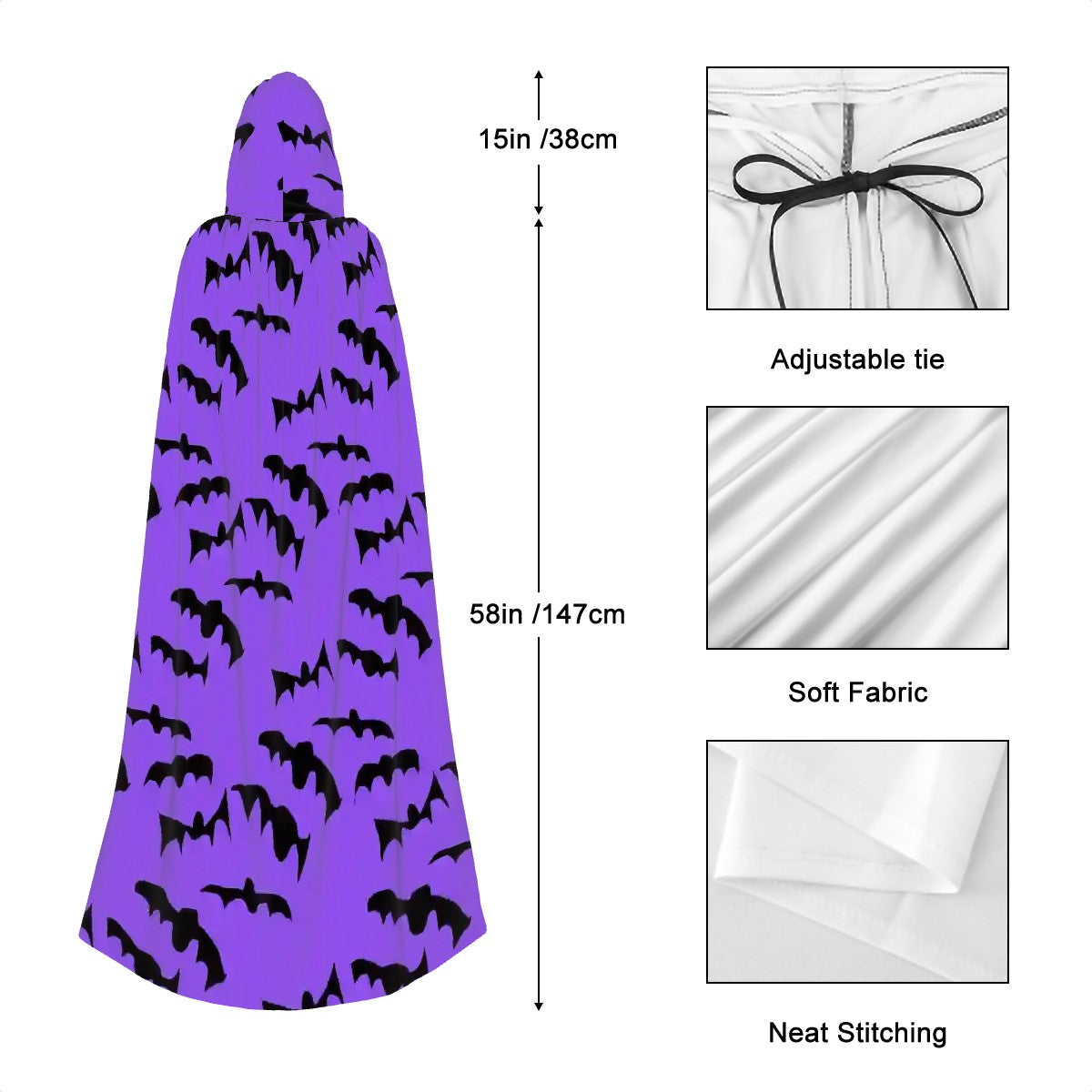 Hooded Cloak Bats Pattern