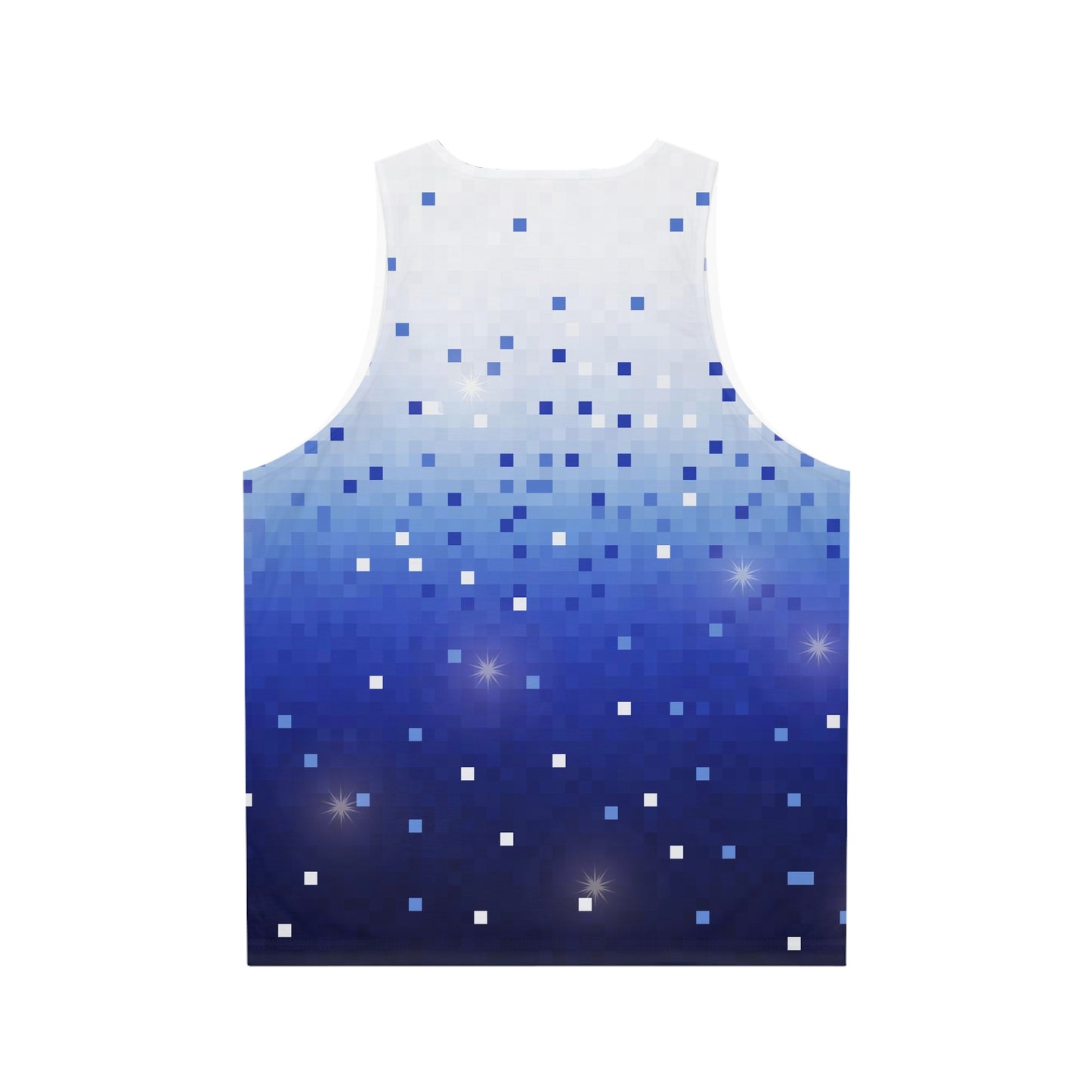 Blue Square Confetti Unisex Tank Top (AOP)