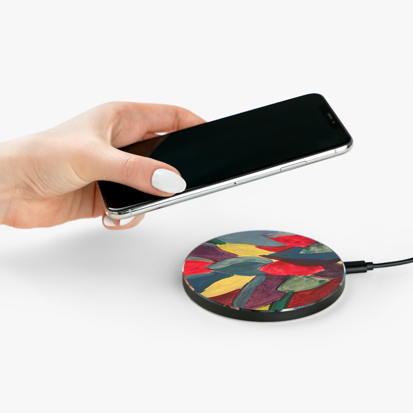 Colorful Leaves Watercolor Wireless Charger