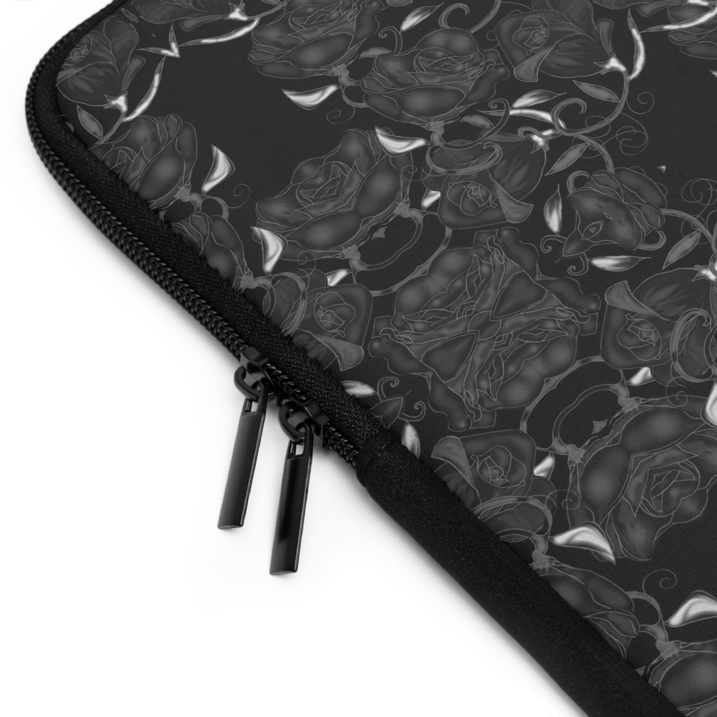 Black Roses Pattern Laptop Sleeve