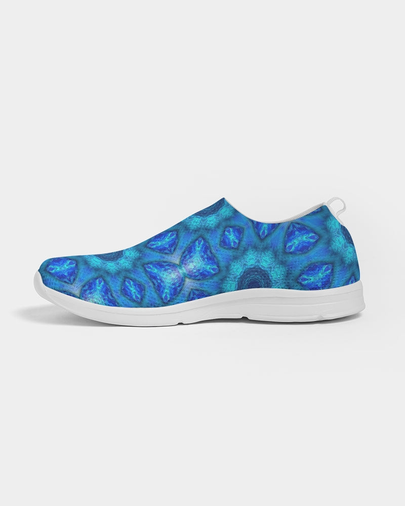 Blue Ocean Kaleidoscope Men's Slip-On Flyknit Shoe