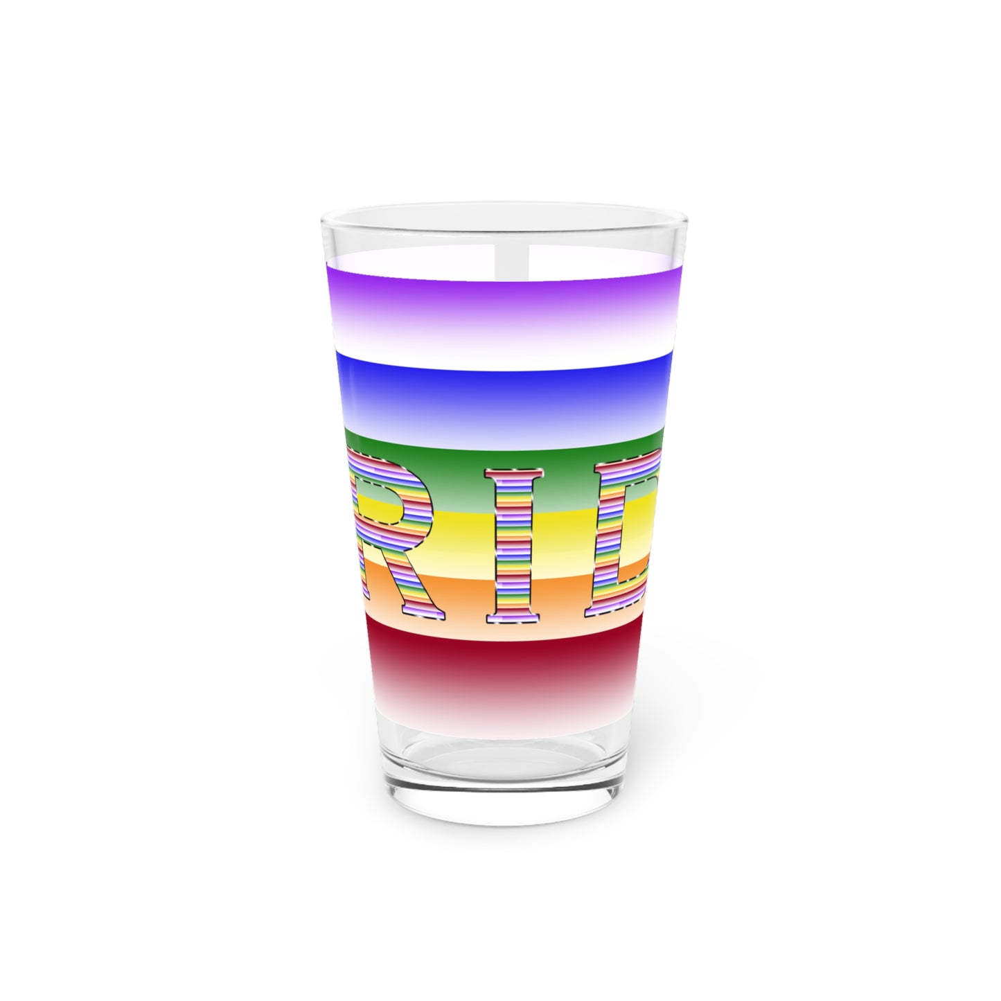 Pride Month LGBTQ Pint Glass, 16oz