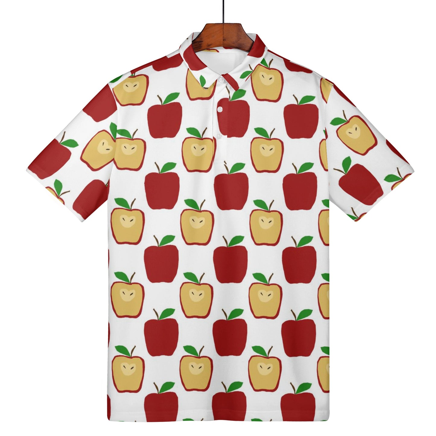 Apple Polkadots Womens All Over Print Polo Shirt