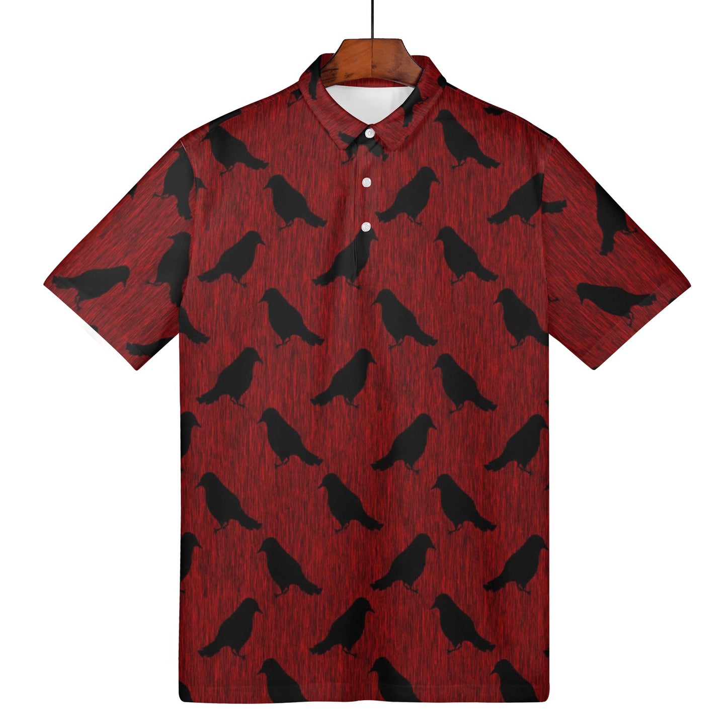 Ravens Pattern Womens All Over Print Polo Shirt