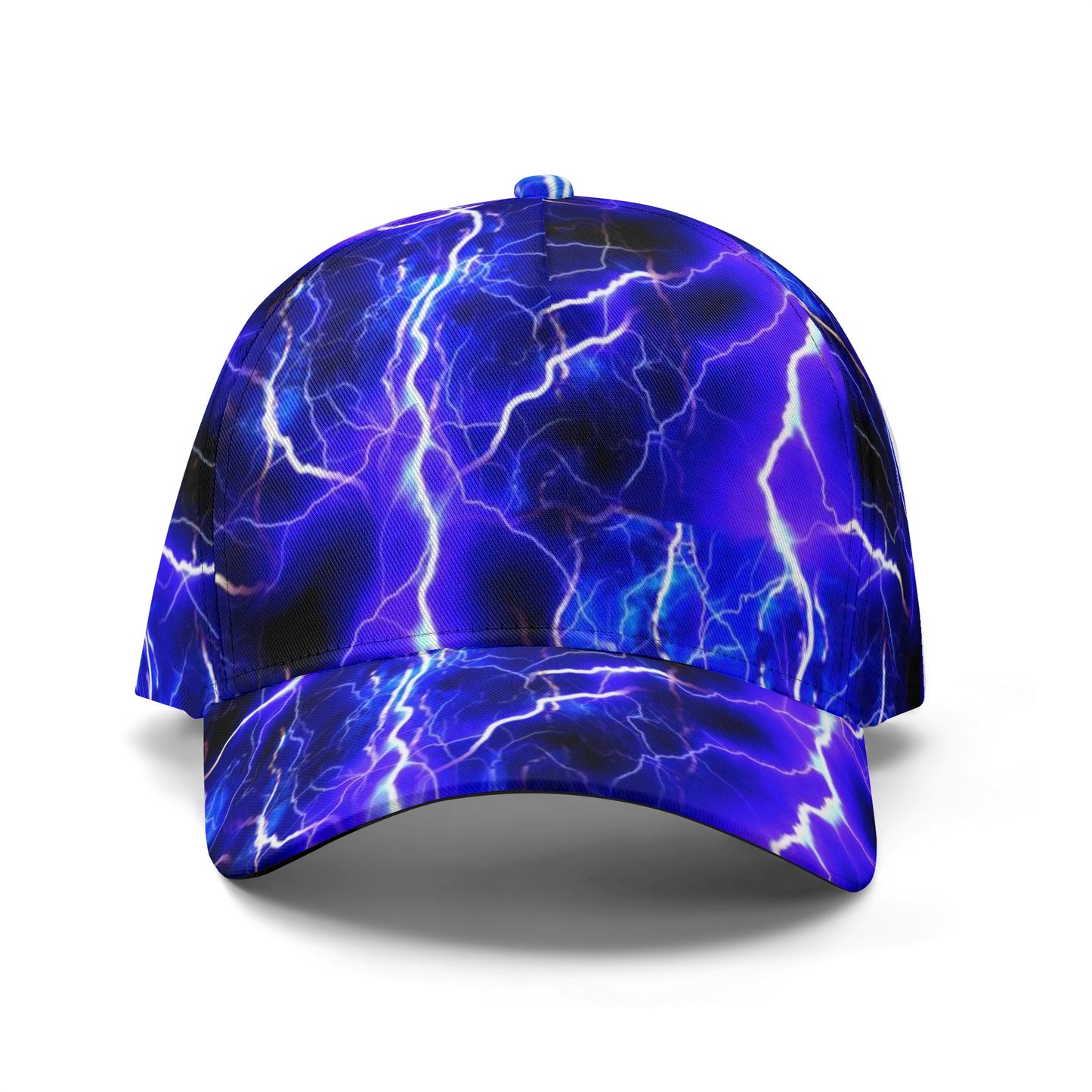 Blue Lightning All Over Printing Baseball Caps