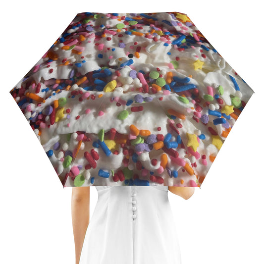 Rainbow Sprinkles on Whipped Cream Fully Auto Open & Close Umbrella Printing Outside