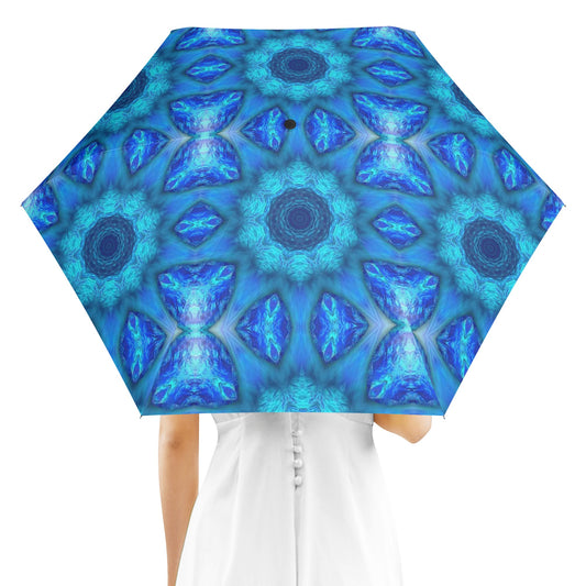 Blue Ocean Kaleidoscope Fully Auto Open & Close Umbrella Printing Outside
