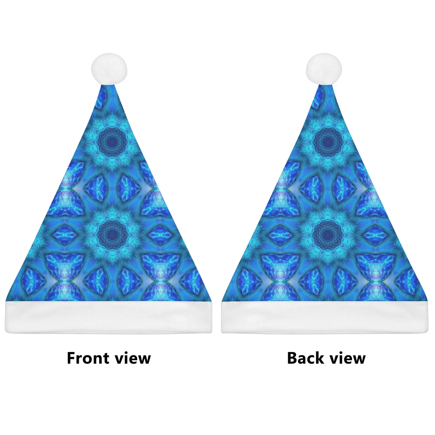 Blue Ocean Kaleidoscope Christmas Santa‘s Hats