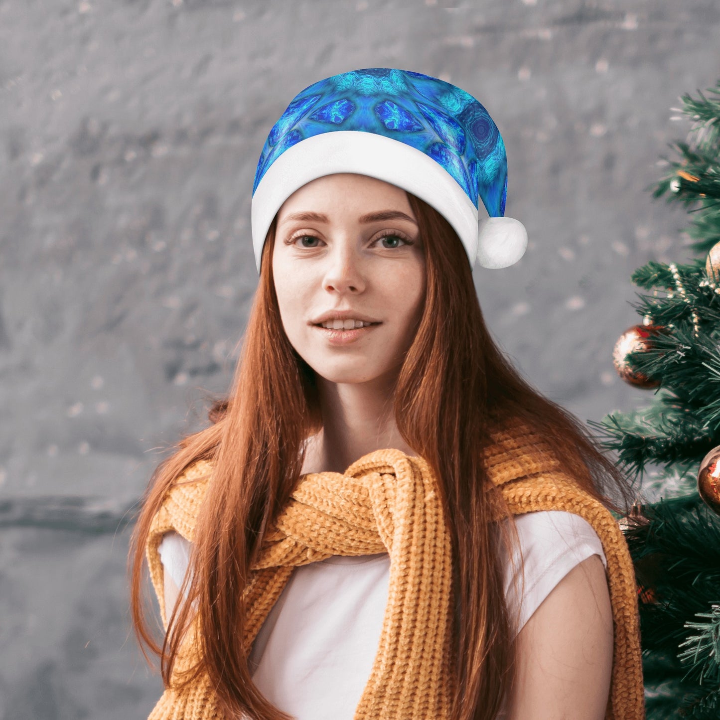 Blue Ocean Kaleidoscope Christmas Santa‘s Hats