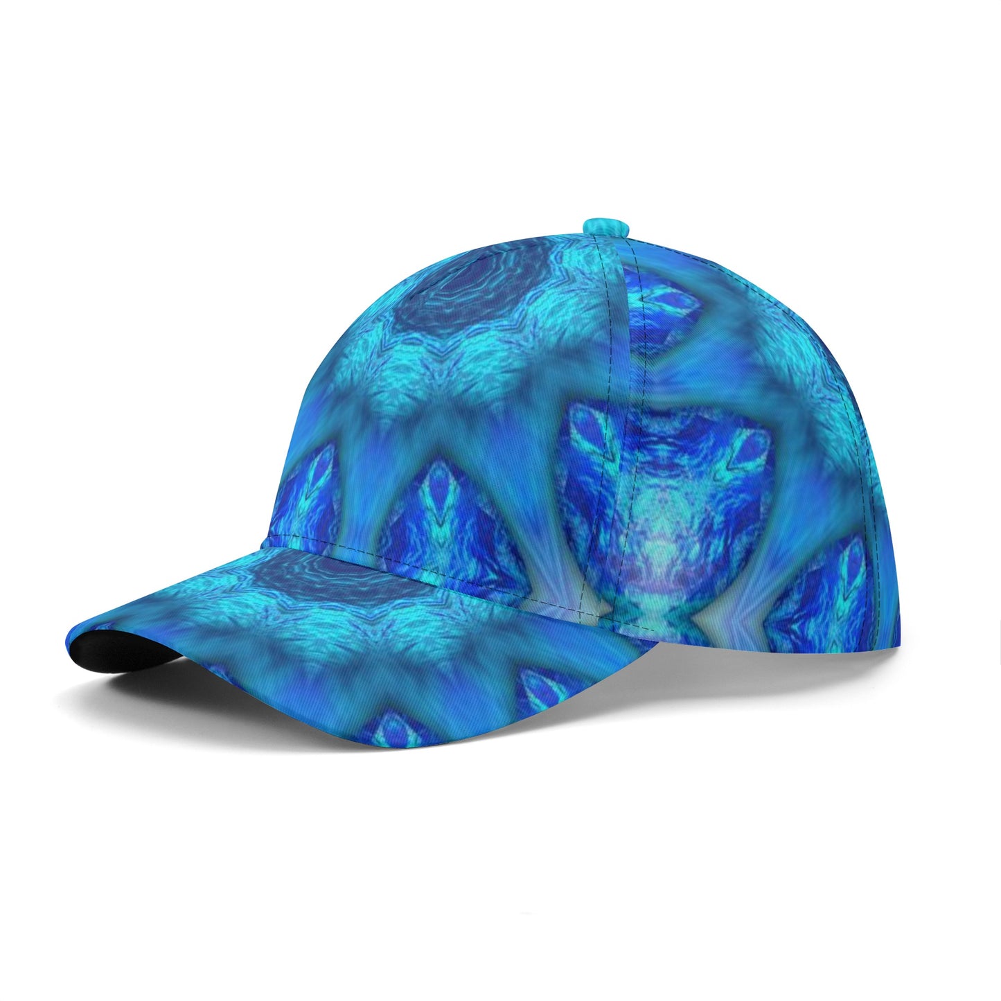 Blue Ocean Kaleidoscope All Over Printing Baseball Caps