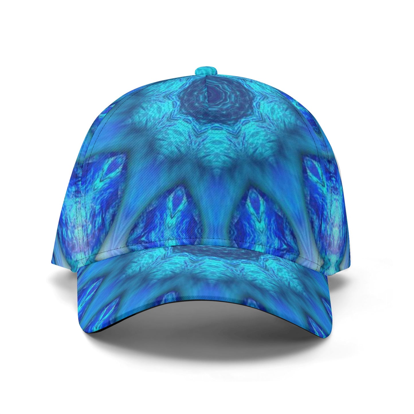 Blue Ocean Kaleidoscope All Over Printing Baseball Caps