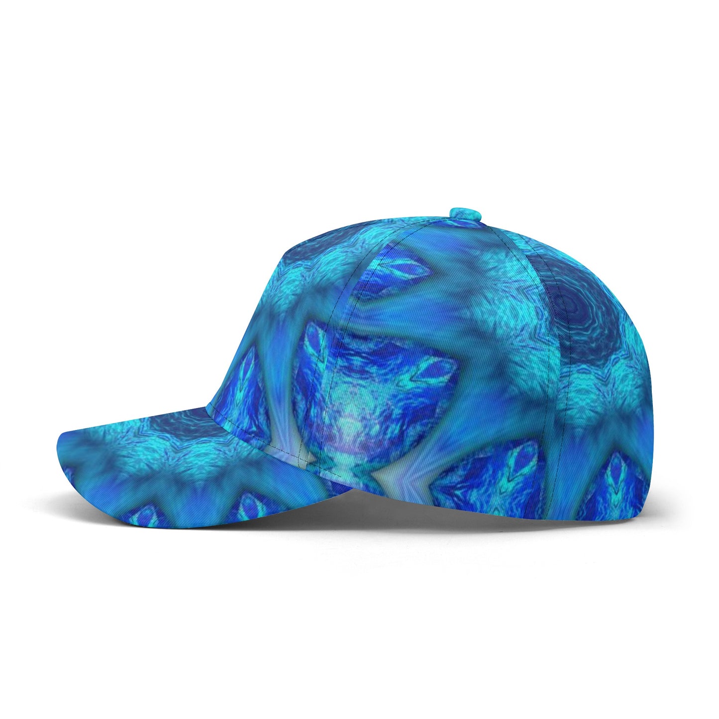 Blue Ocean Kaleidoscope All Over Printing Baseball Caps