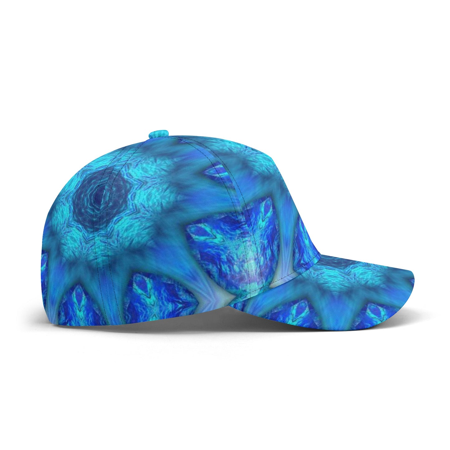 Blue Ocean Kaleidoscope All Over Printing Baseball Caps