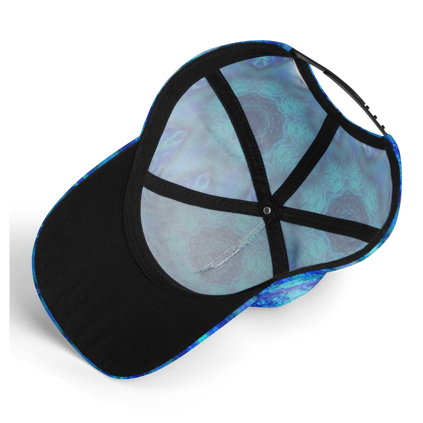 Blue Ocean Kaleidoscope All Over Printing Baseball Caps