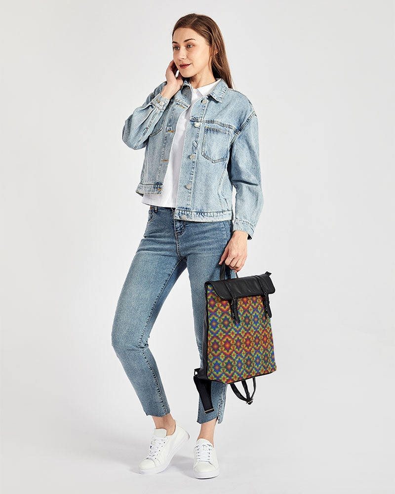 Carnival Kaleidoscope Casual Flap Backpack