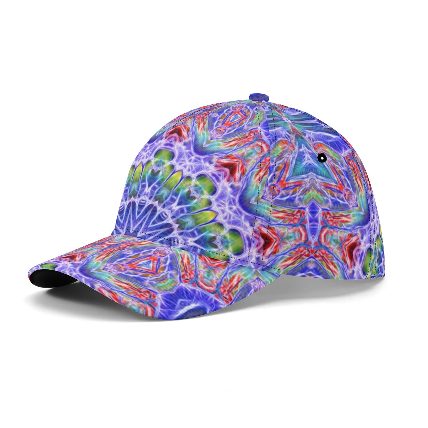 Blue Red Kaleidoscope All-over Print Baseball Cap