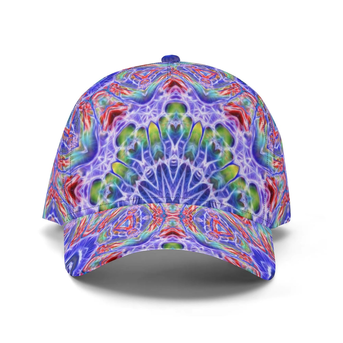 Blue Red Kaleidoscope All-over Print Baseball Cap