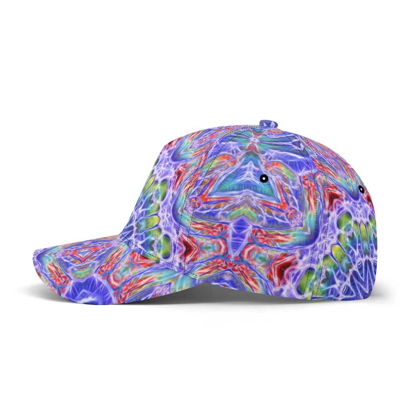 Blue Red Kaleidoscope All-over Print Baseball Cap