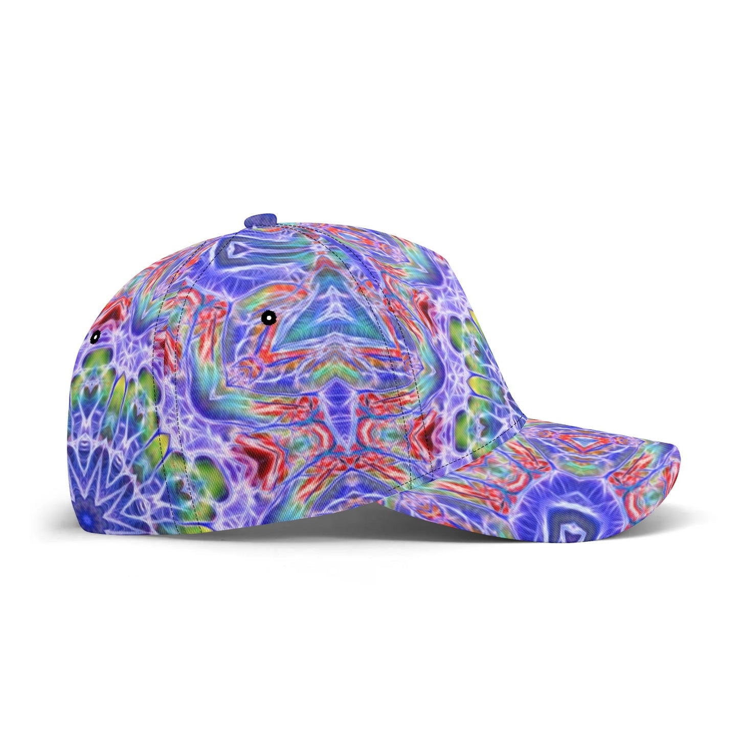 Blue Red Kaleidoscope All-over Print Baseball Cap